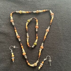 Boho country jewelry set